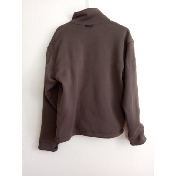 Columbia Men's Black Brown Reversible Softshell Tech Jacket L - Picture 6 of 14